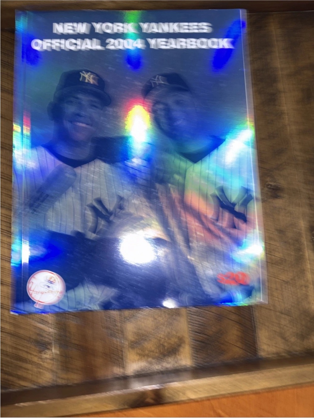 MLB New York Yankees Holographic 2004 Yearbook - Blue/Silver Jeter and Rodriguez